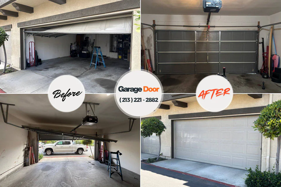 Before and after: garage door repair Tunica Resorts, MS